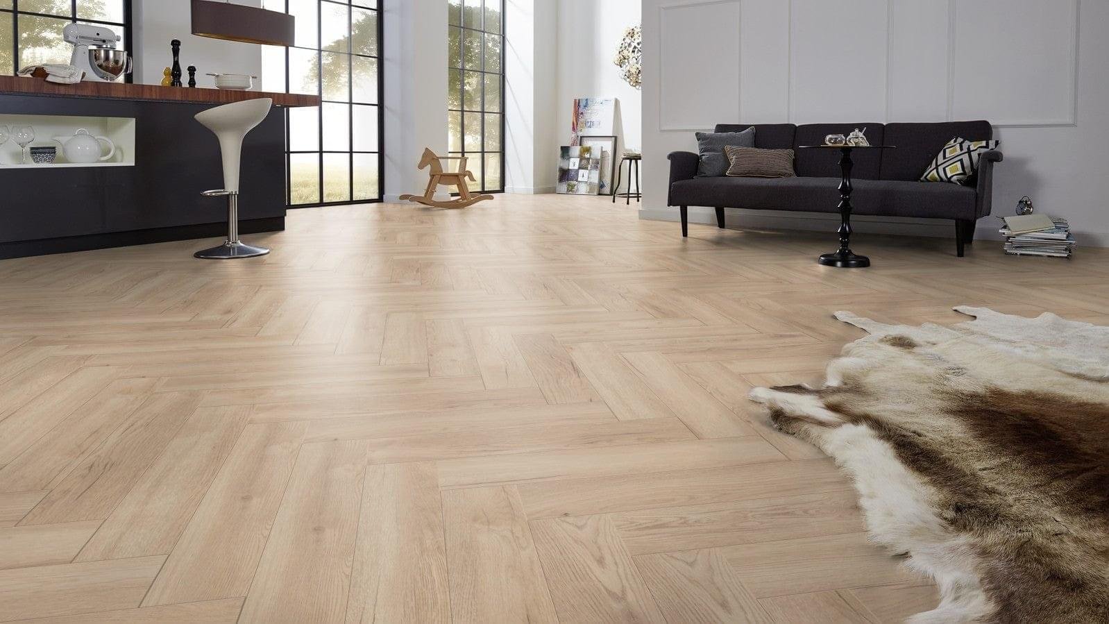 Toulouse Oak visgraat laminaat