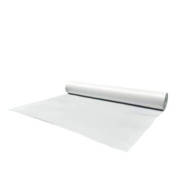 Roll of white flooring material
